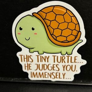 TURTLE JUDGE STICKER